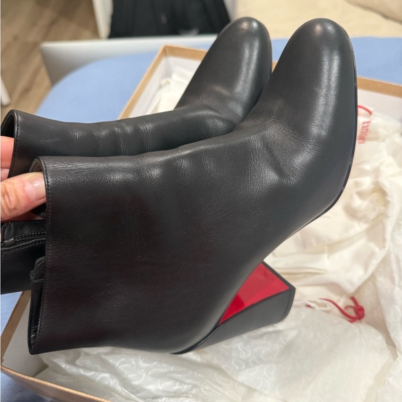 Christian Louboutin Black Ankle Booties - Picture 4 of 9